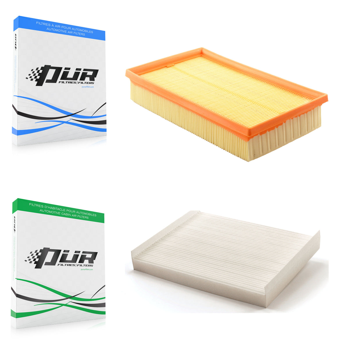 1x Air + 1x Cabin Filter (2 Total) Kit For Ford Fusion Mercury Milan 2.5L with GAS engine KFL-100066