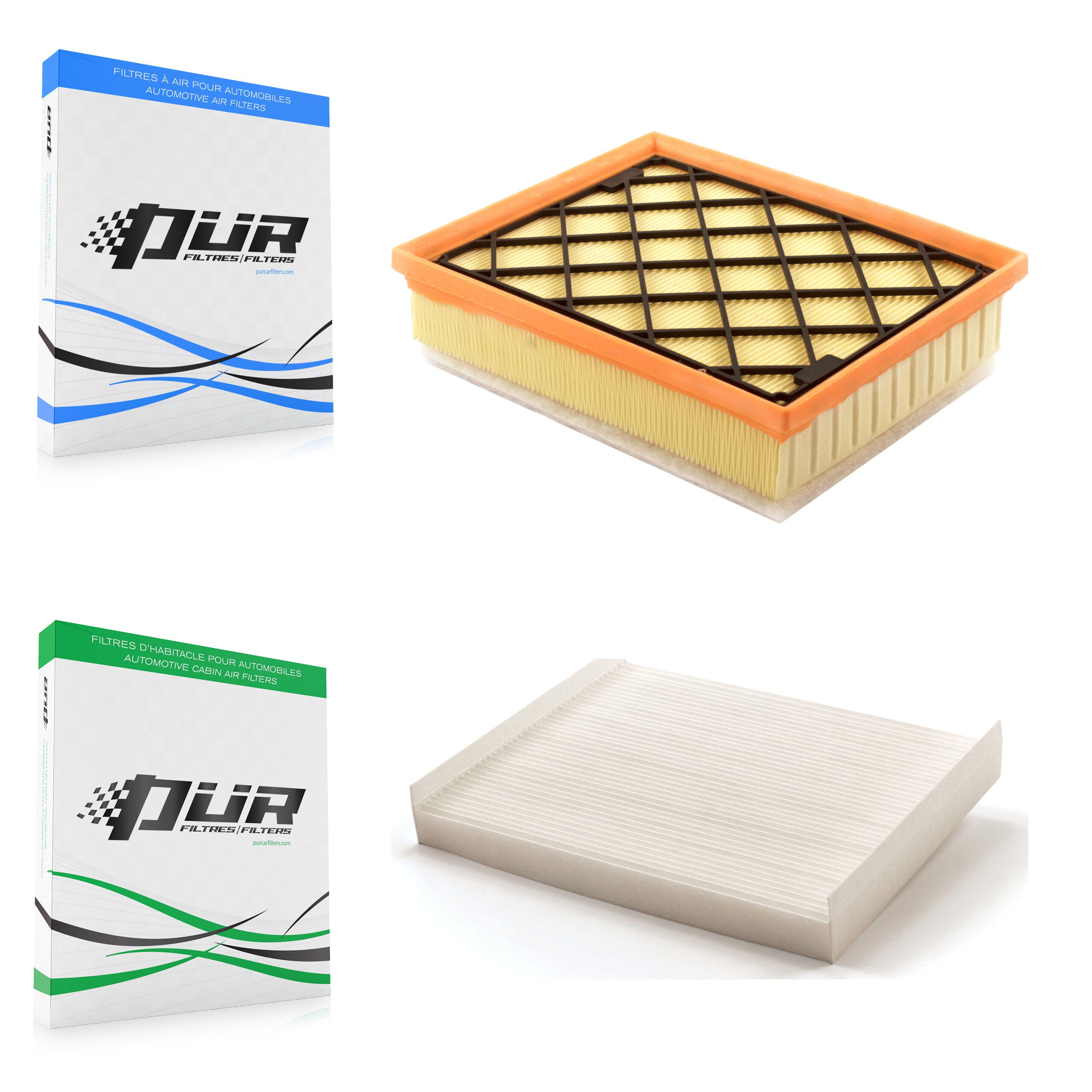 1x Air + 1x Cabin Filter (2 Total) Kit For 2013 Lincoln MKZ 3.7L KFL-100067