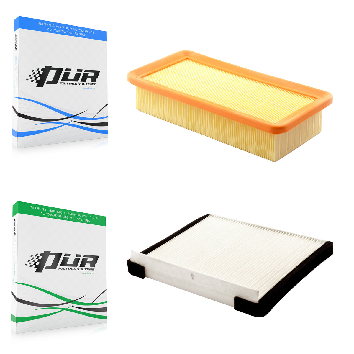 1x Air + 1x Cabin Filter (2 Total) Kit For Hyundai Accent KFL-100086