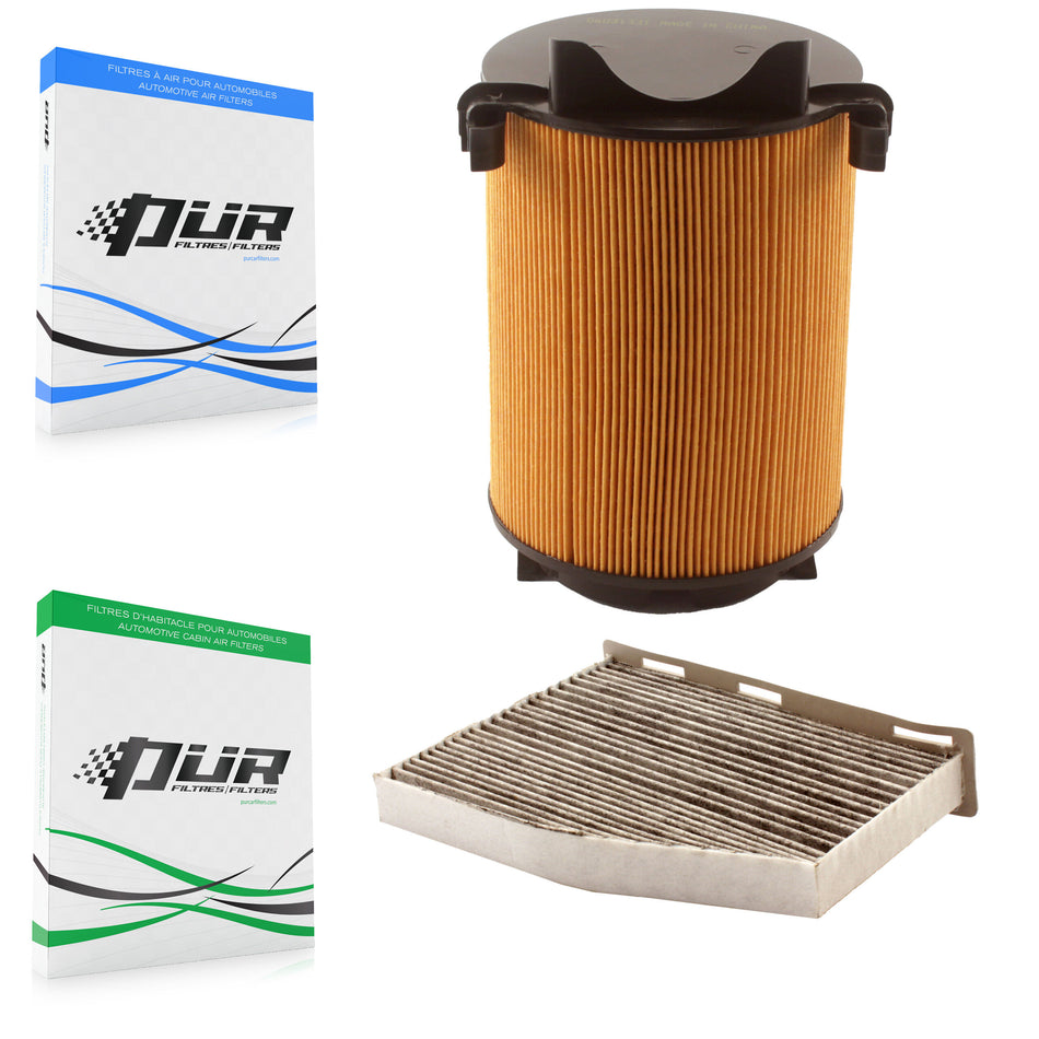 1x Air + 1x Cabin Filter (2 Total) Kit For Volkswagen Jetta Audi A3 KFL-100091