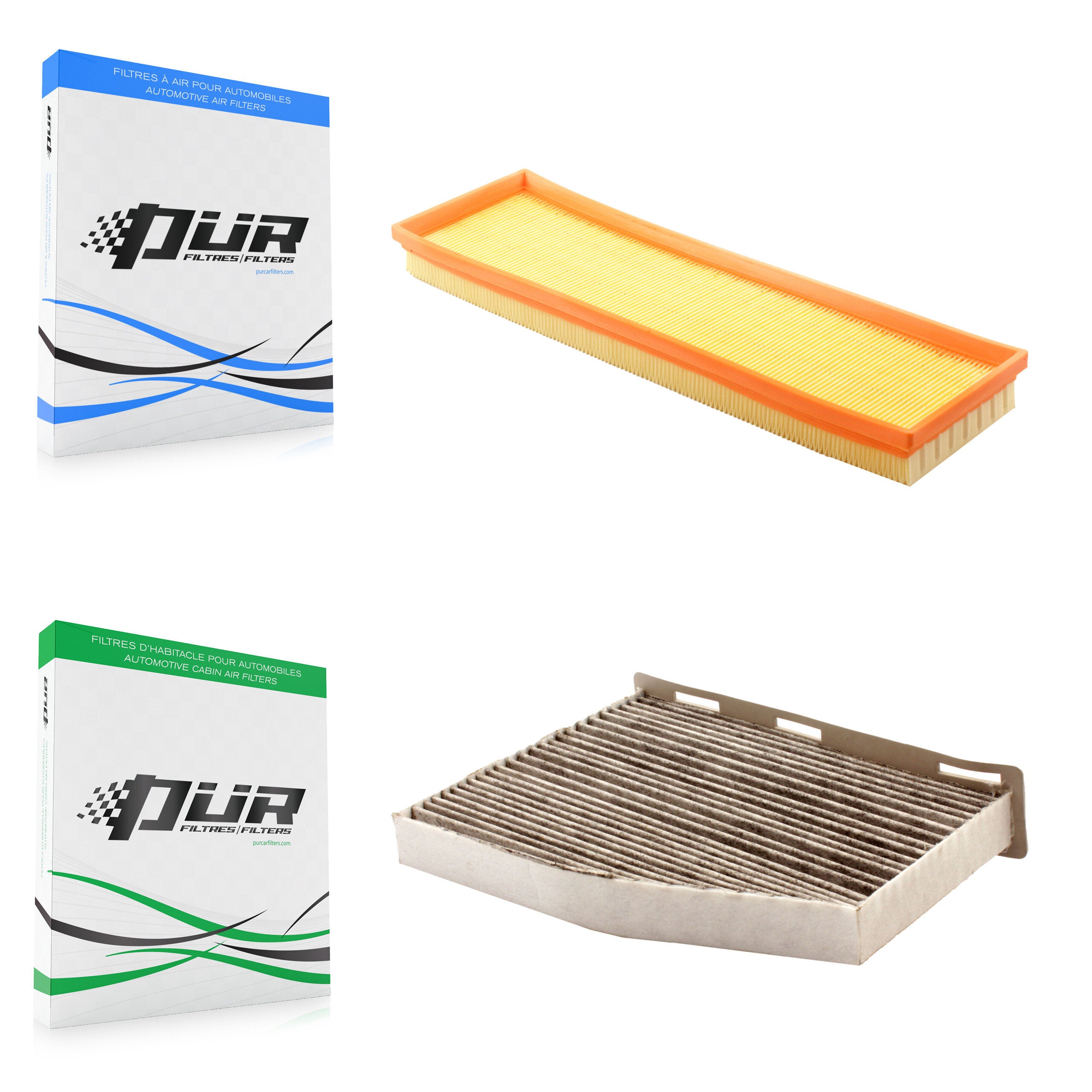 1x Air + 1x Cabin Filter (2 Total) Kit For Volkswagen Jetta Passat Golf Beetle Rabbit KFL-100094