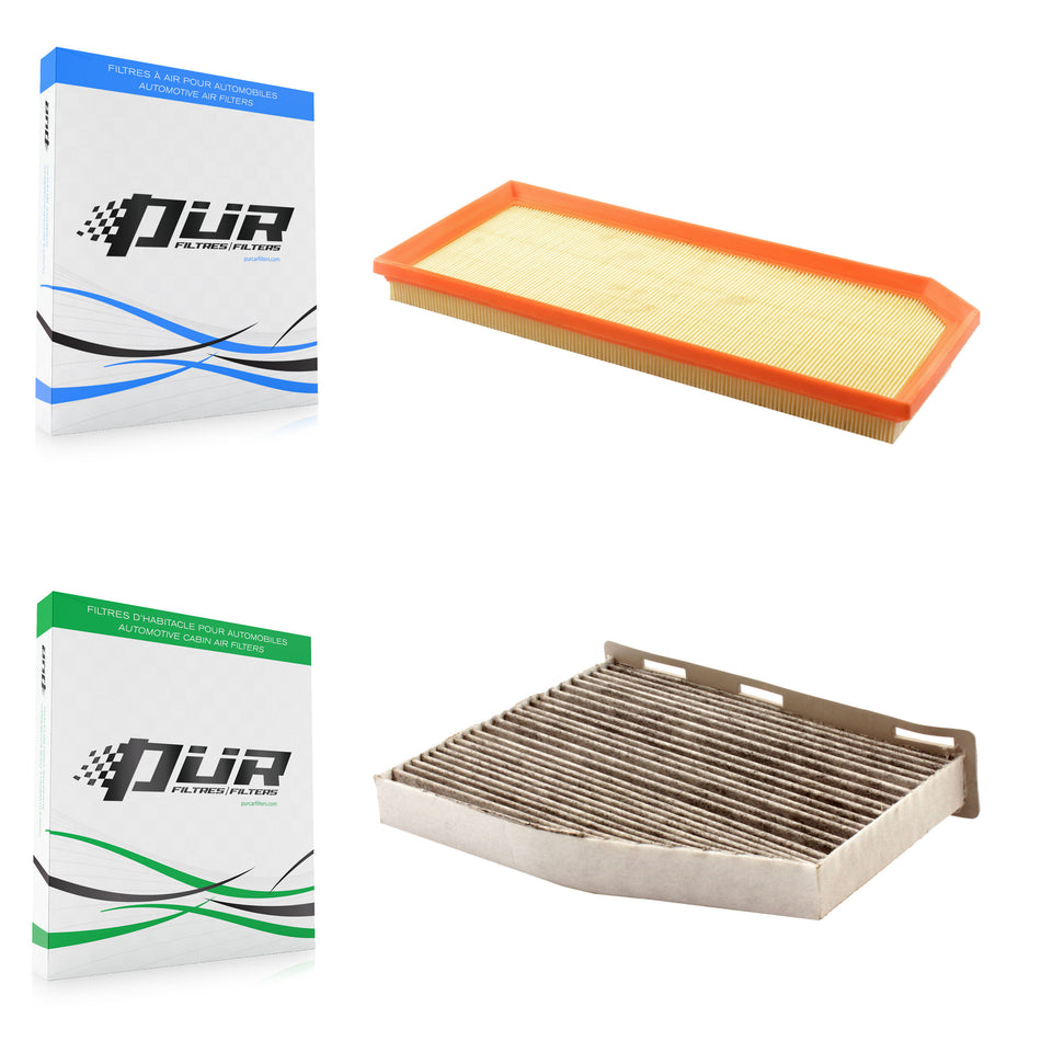 1x Air + 1x Cabin Filter (2 Total) Kit For Volkswagen Jetta Golf Passat Eos Audi GTI A3 R KFL-100095