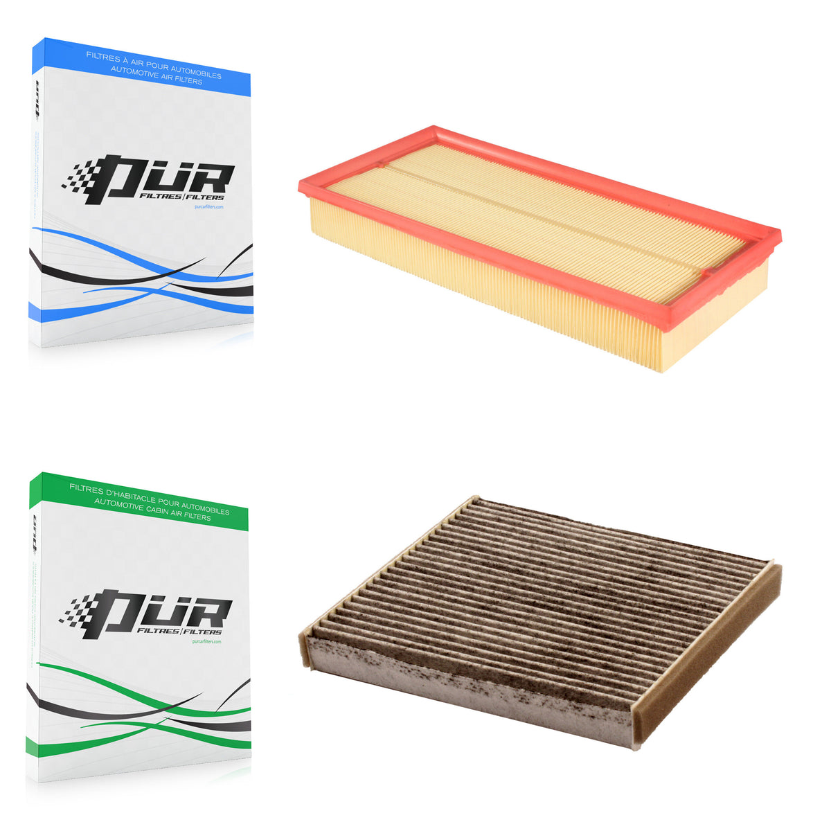1x Air + 1x Cabin Filter (2 Total) Kit For Land Rover Range Sport Discovery Velar 110 KFL-100110