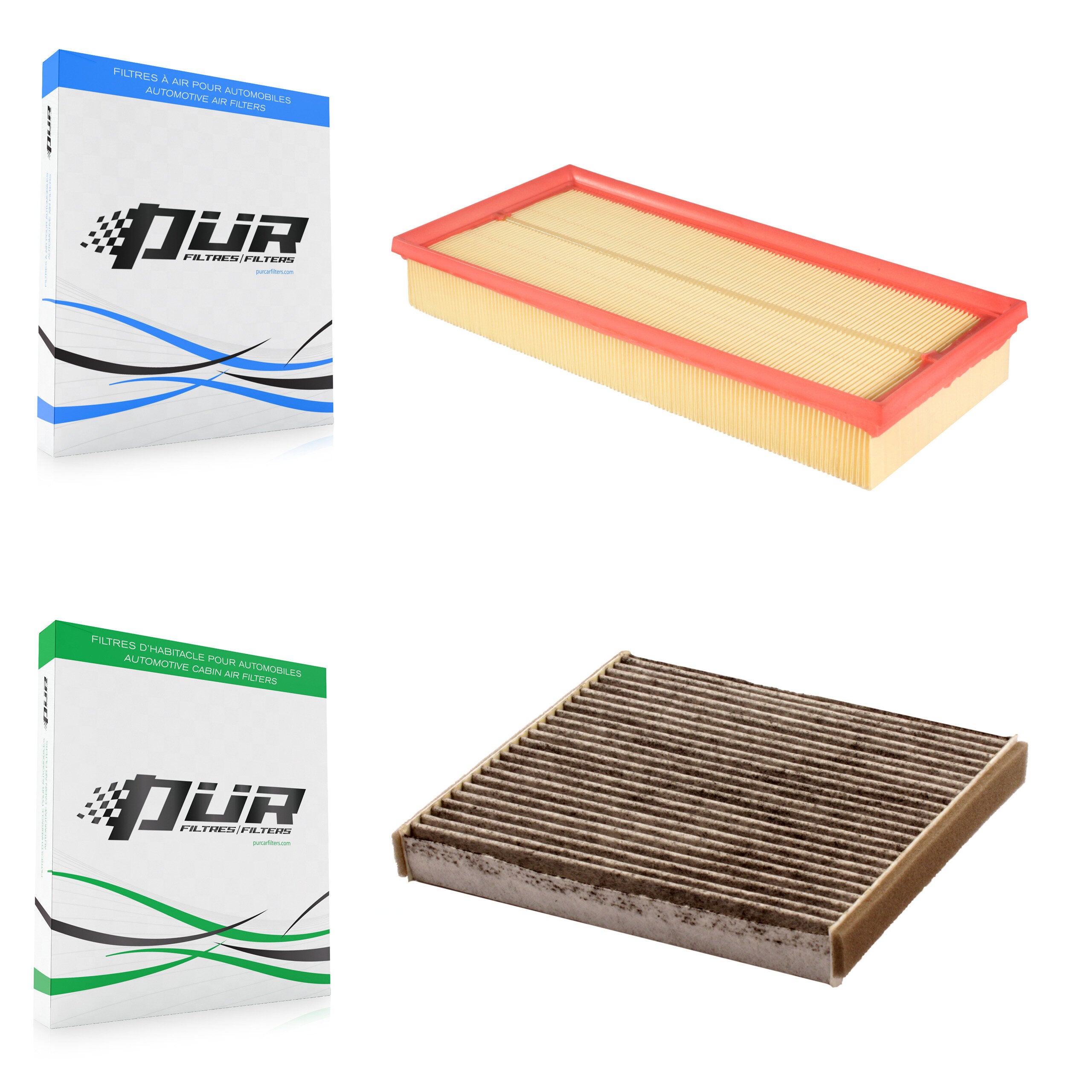 1x Air + 1x Cabin Filter (2 Total) Kit For Land Rover Range Sport Discovery Velar 110 KFL-100110