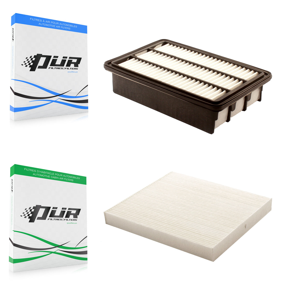 1x Air + 1x Cabin Filter (2 Total) Kit For 2007-2009 Hyundai Santa Fe KFL-100116