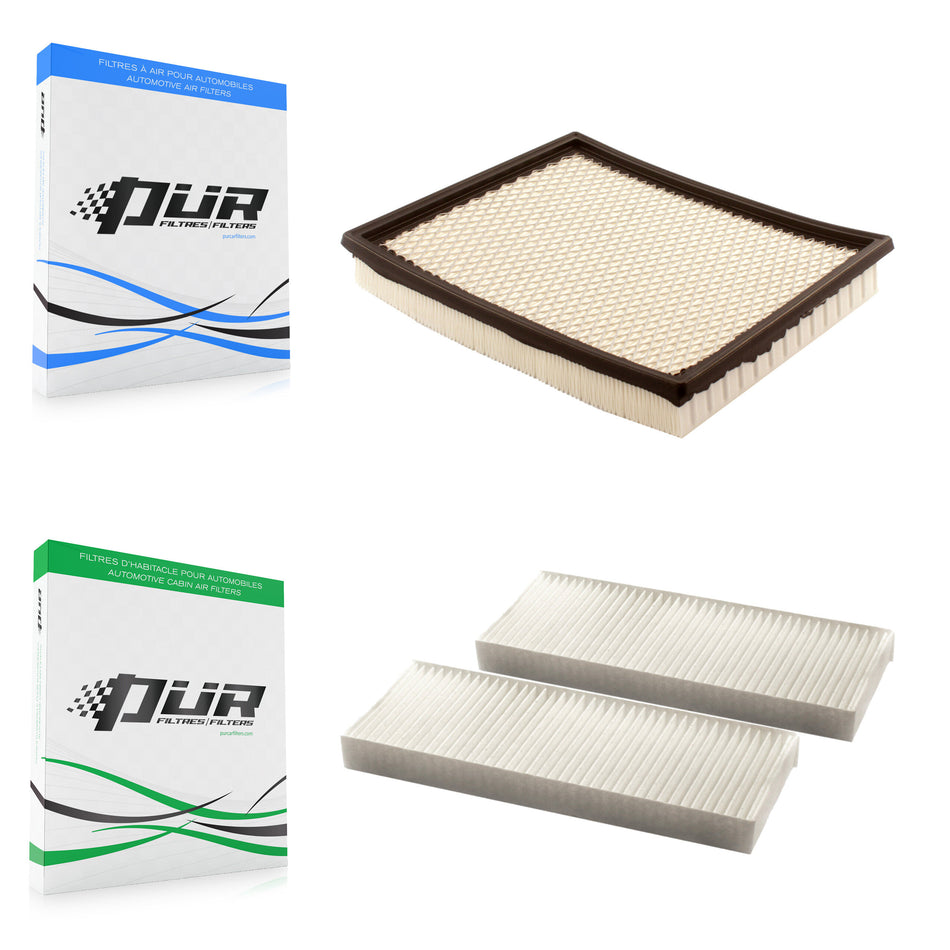 1x Air + 1x Cabin Filter (2 Total) Kit For Nissan Frontier Pathfinder Xterra NV3500 KFL-100130