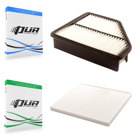 1x Air + 1x Cabin Filter (2 Total) Kit For 2010-2012 Hyundai Genesis Coupe 2.0L KFL-100137