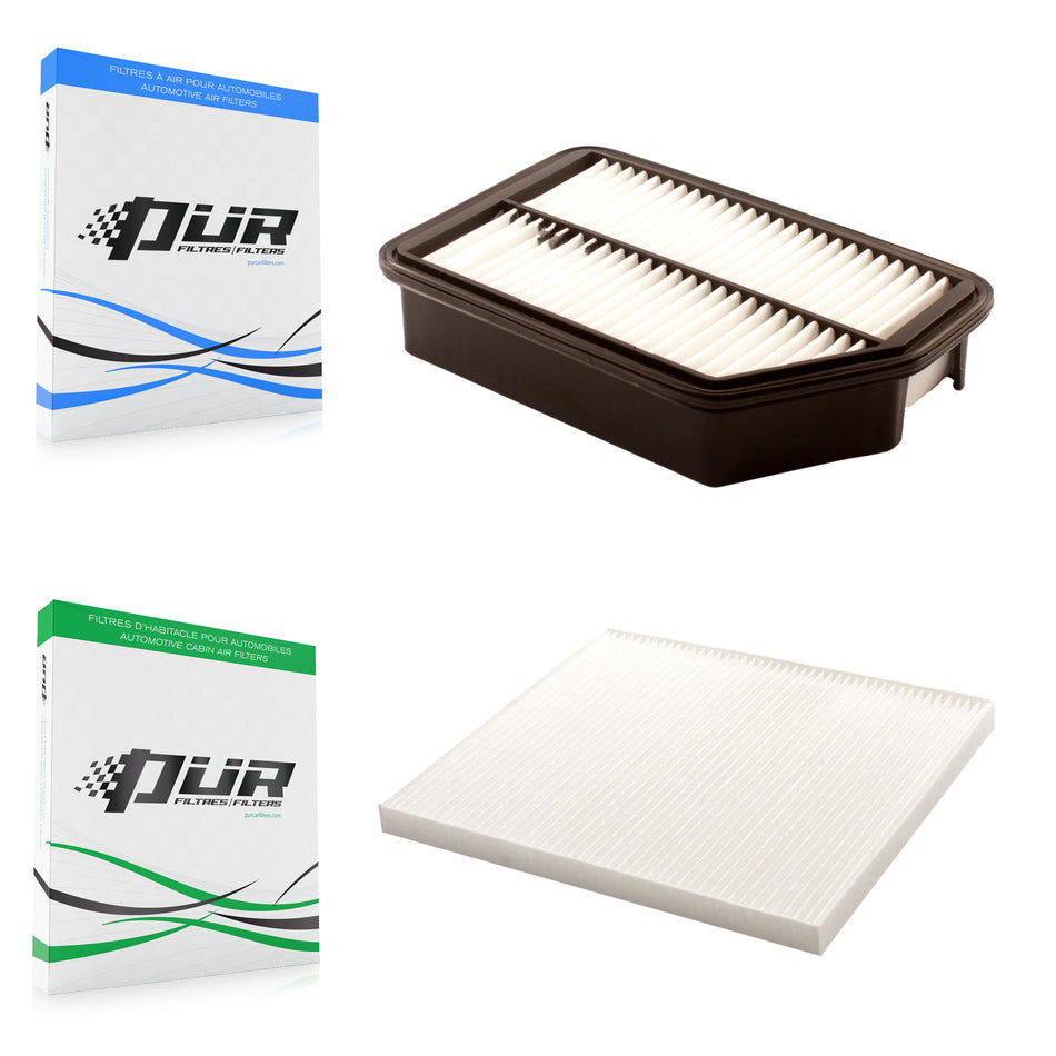 1x Air + 1x Cabin Filter (2 Total) Kit For Hyundai Tucson Kia Sportage Forte Koup KFL-100139