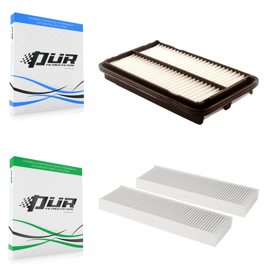 1x Air + 1x Cabin Filter (2 Total) Kit For 1998-2002 Honda Accord 2.3L KFL-100146