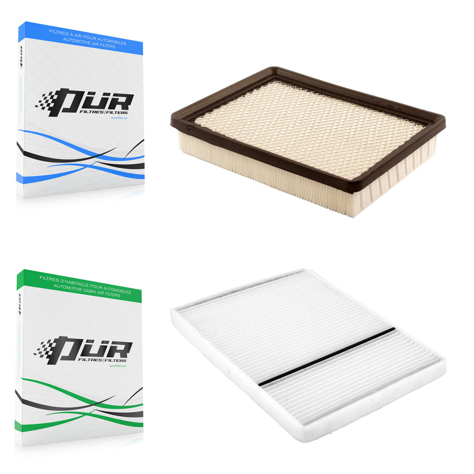 1x Air + 1x Cabin Filter (2 Total) Kit For Cadillac DeVille Oldsmobile Aurora Pontiac KFL-100172