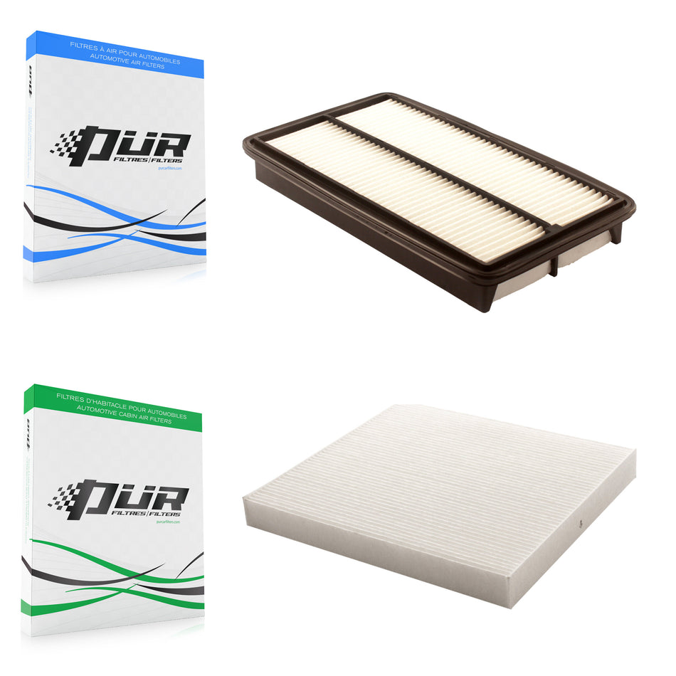 1x Air + 1x Cabin Filter (2 Total) Kit For Honda Odyssey Pilot Acura MDX KFL-100176