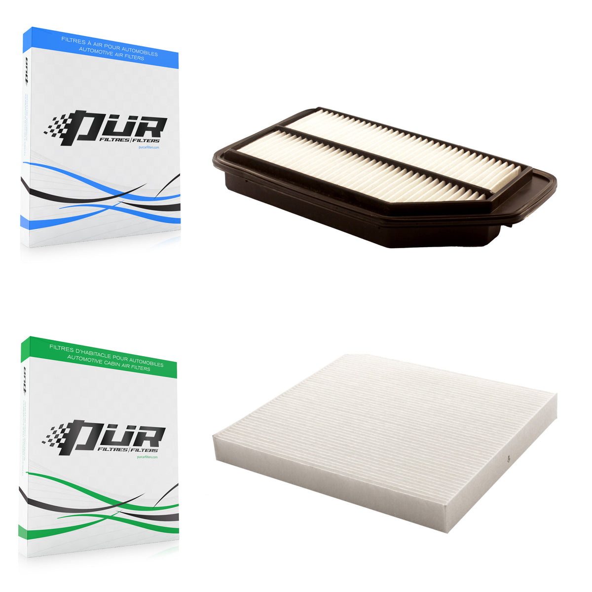 1x Air + 1x Cabin Filter (2 Total) Kit For 2011-2017 Honda Odyssey KFL-100179