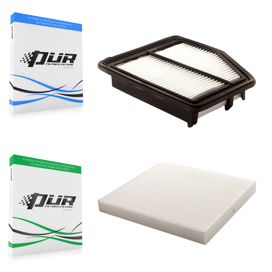 1x Air + 1x Cabin Filter (2 Total) Kit For Honda Civic Acura ILX KFL-100180