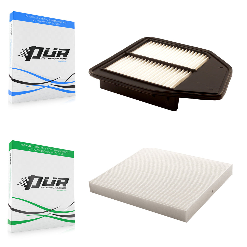 1x Air + 1x Cabin Filter (2 Total) Kit For Honda Accord Crosstour 2.4L KFL-100181