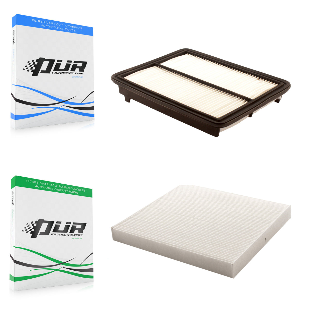 1x Air + 1x Cabin Filter (2 Total) Kit For Honda Accord Acura TL TSX Crosstour KFL-100182