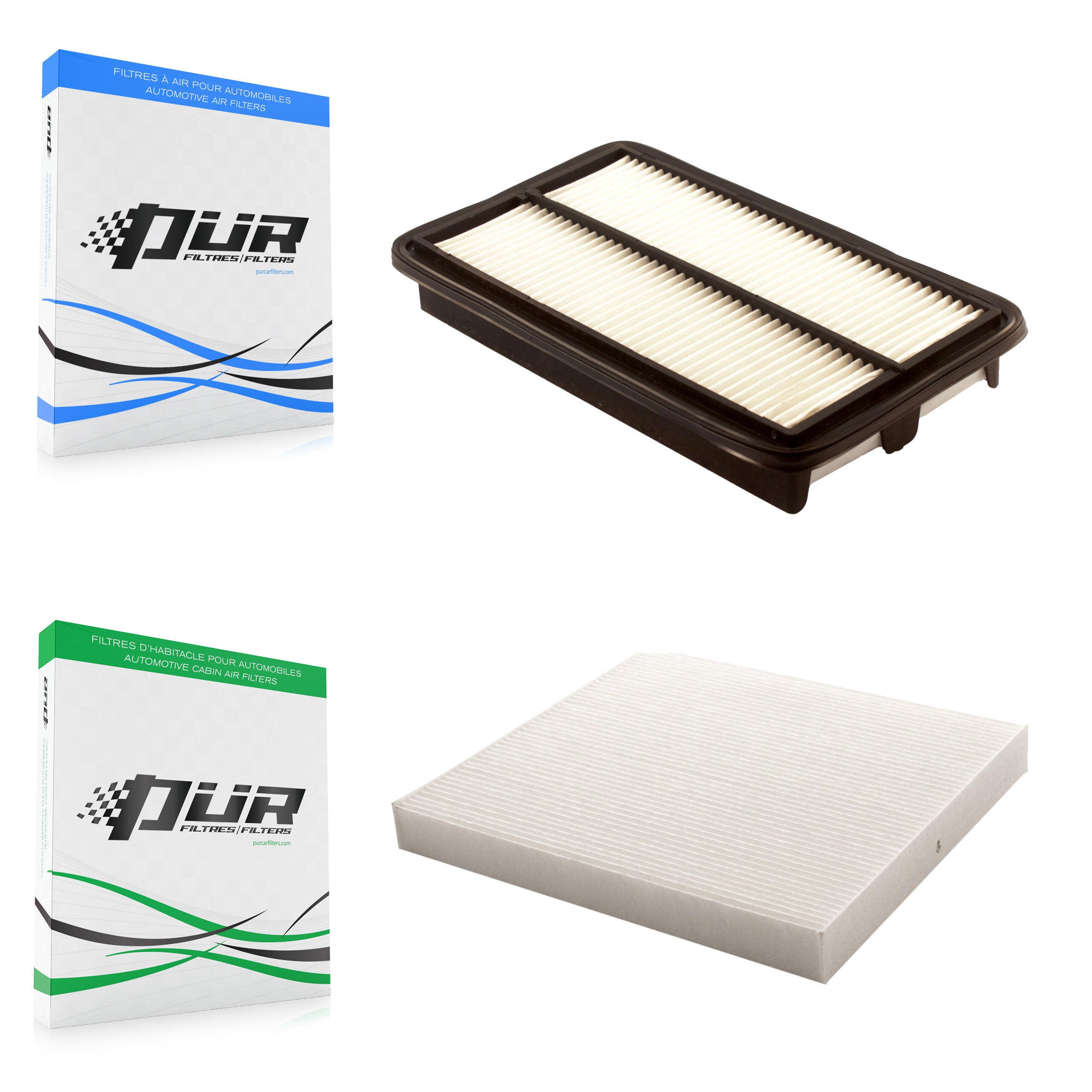 1x Air + 1x Cabin Filter (2 Total) Kit For Honda Civic Acura CSX KFL-100188
