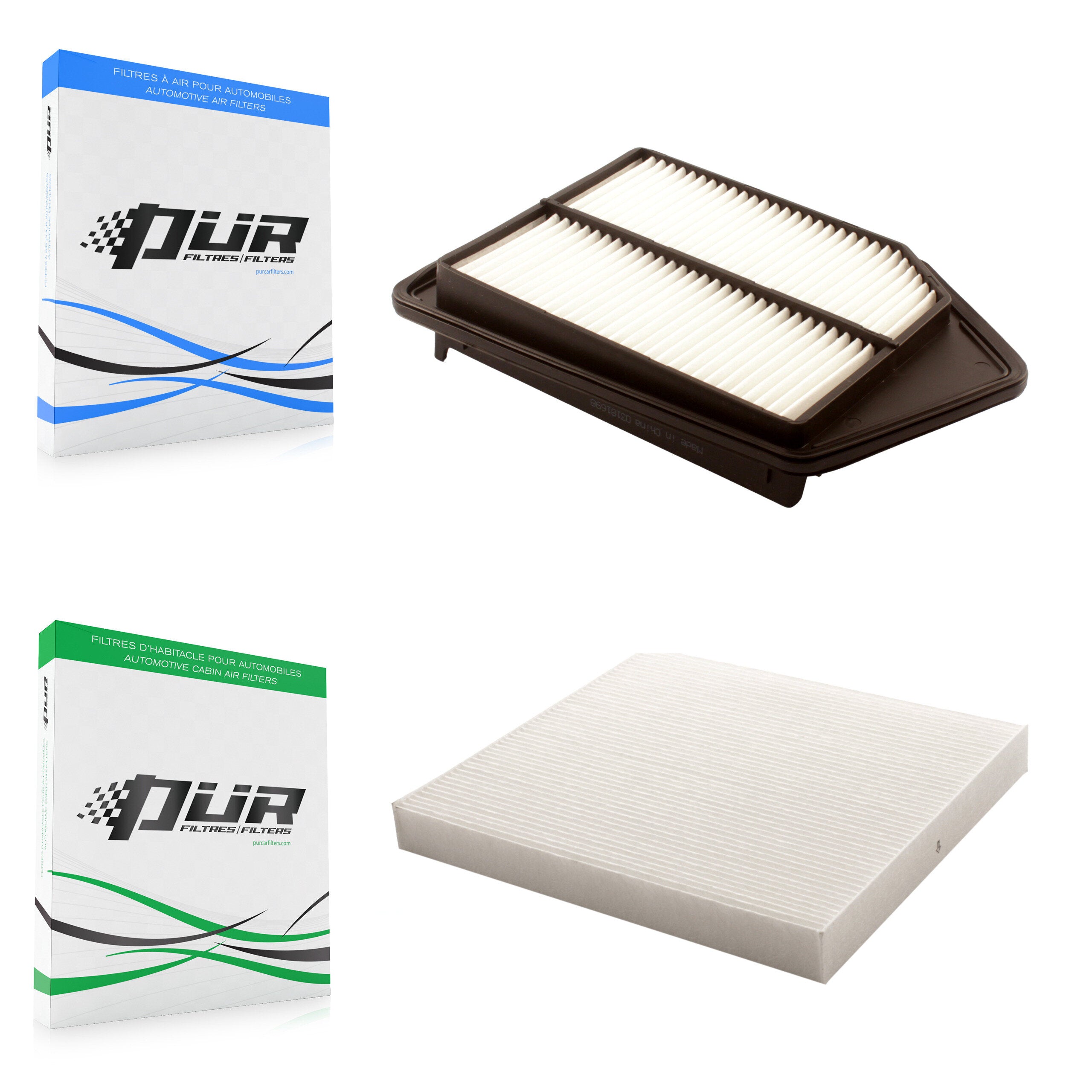 1x Air + 1x Cabin Filter (2 Total) Kit For Honda Accord Acura TLX 2.4L KFL-100199