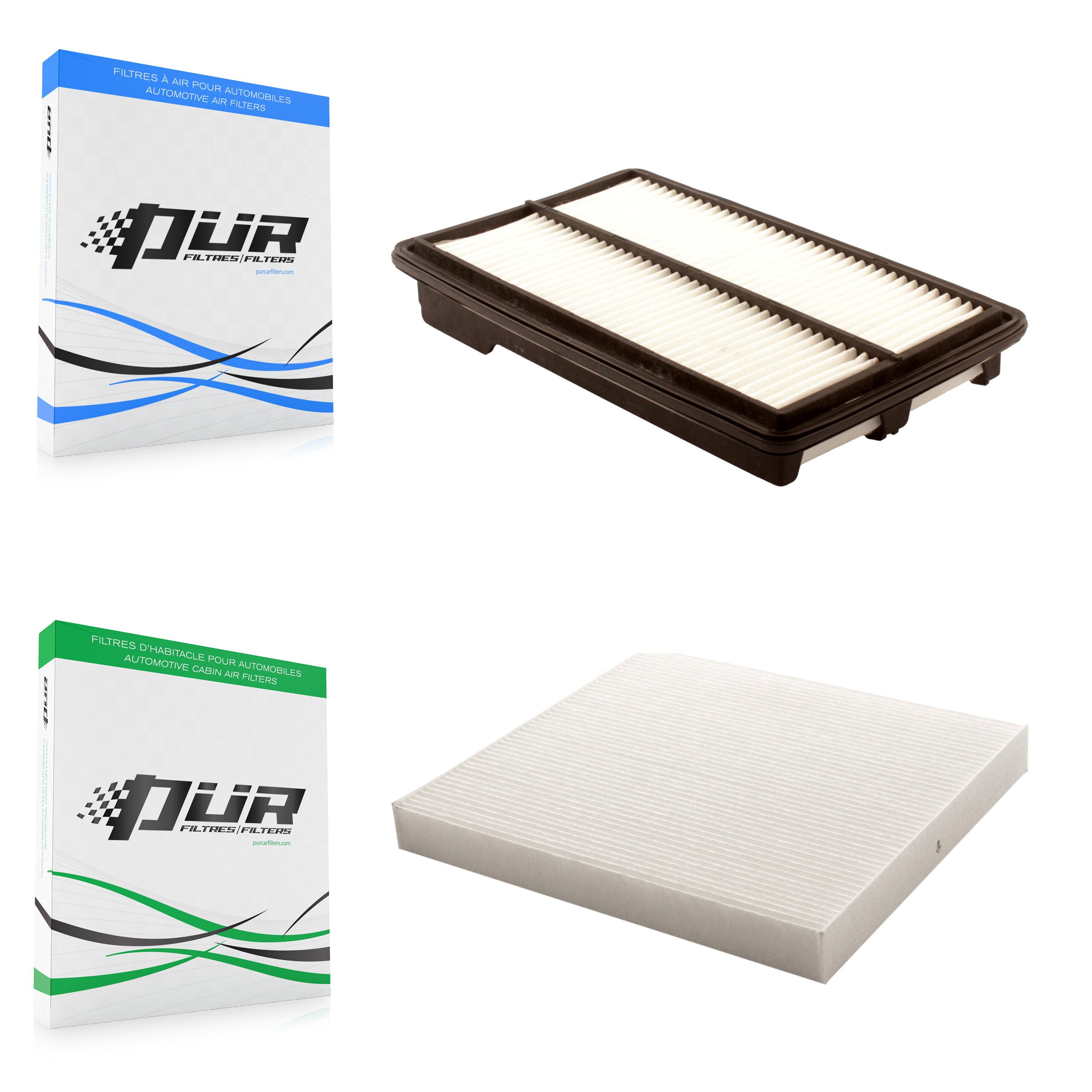 1x Air + 1x Cabin Filter (2 Total) Kit For 2013-2017 Honda Accord 3.5L KFL-100200