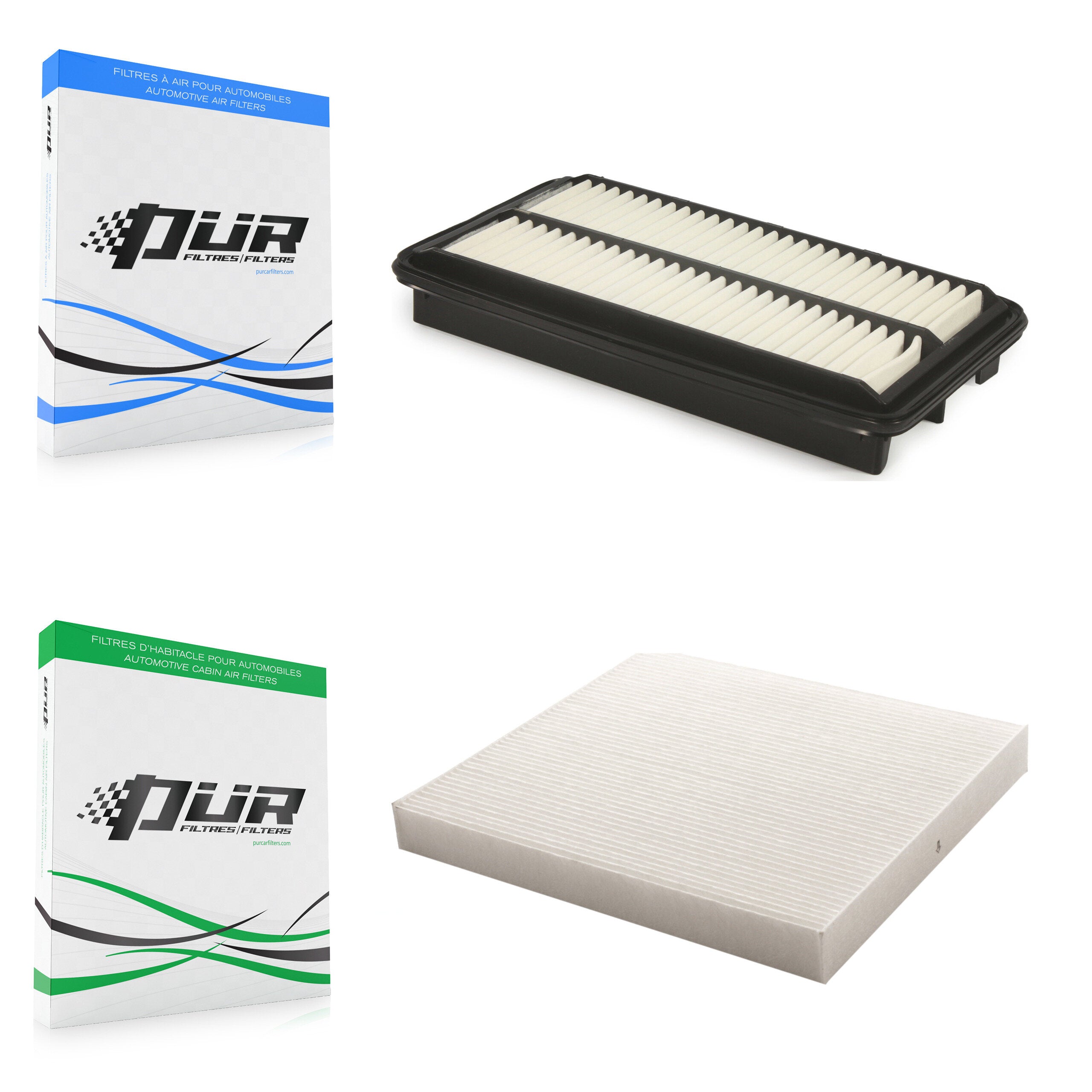 1x Air + 1x Cabin Filter (2 Total) Kit For Honda Pilot Ridgeline Acura MDX Passport KFL-100205