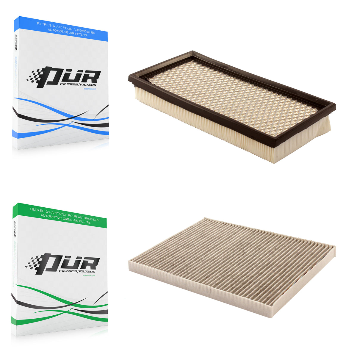 1x Air + 1x Cabin Filter (2 Total) Kit For Dodge Caravan Grand Chrysler Town & Country KFL-100234
