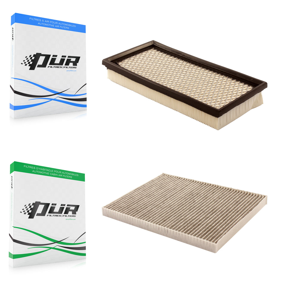 1x Air + 1x Cabin Filter (2 Total) Kit For Dodge Caravan Grand Chrysler Town & Country KFL-100234