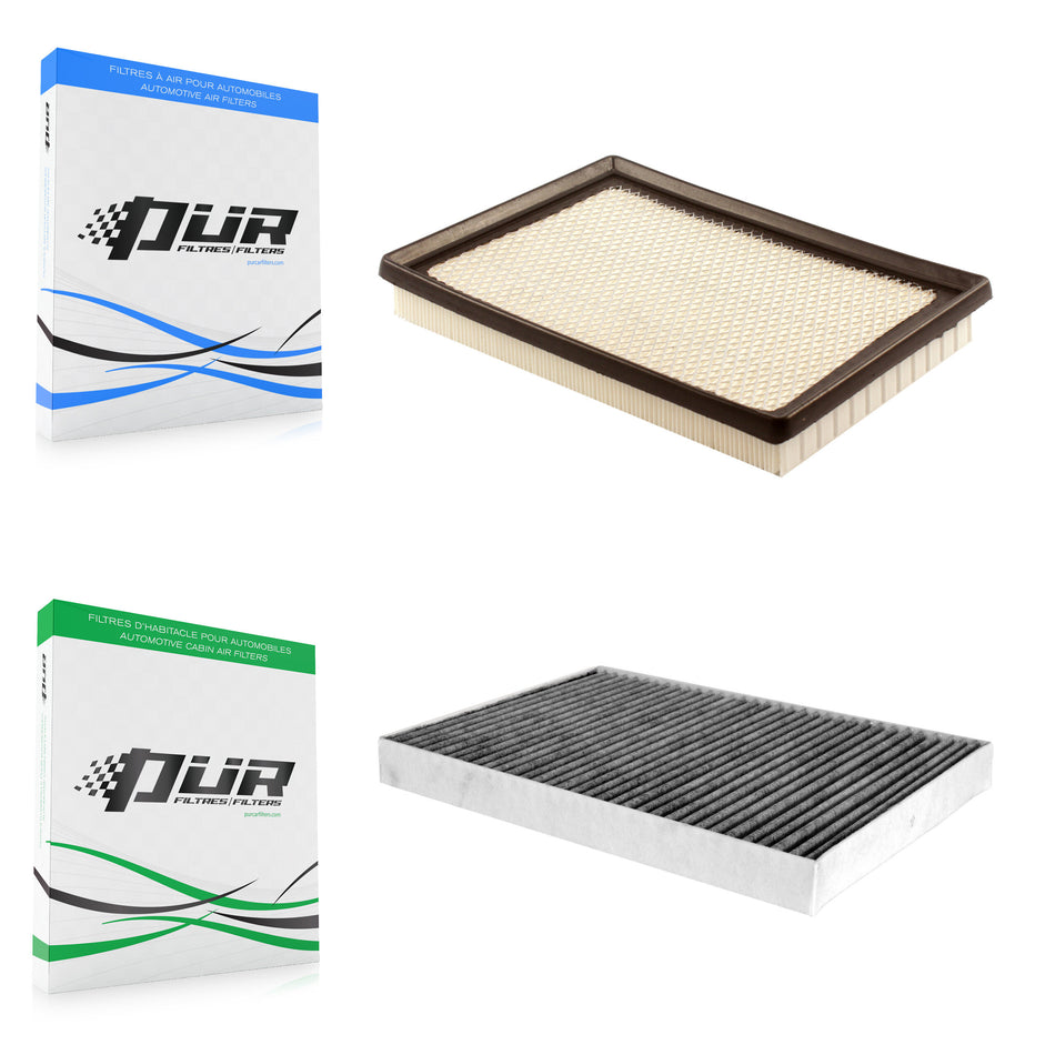 1x Air + 1x Cabin Filter (2 Total) Kit For Dodge Chrysler 300 Charger Challenger Magnum KFL-100296