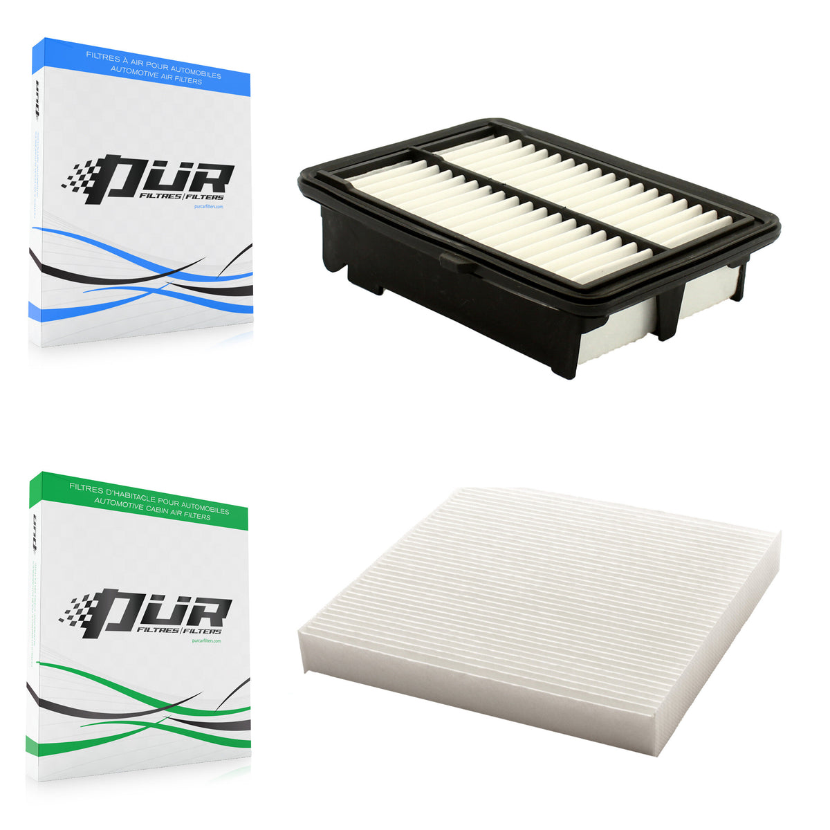 1x Air + 1x Cabin Filter (2 Total) Kit For 2015-2020 Honda Fit KFL-100299
