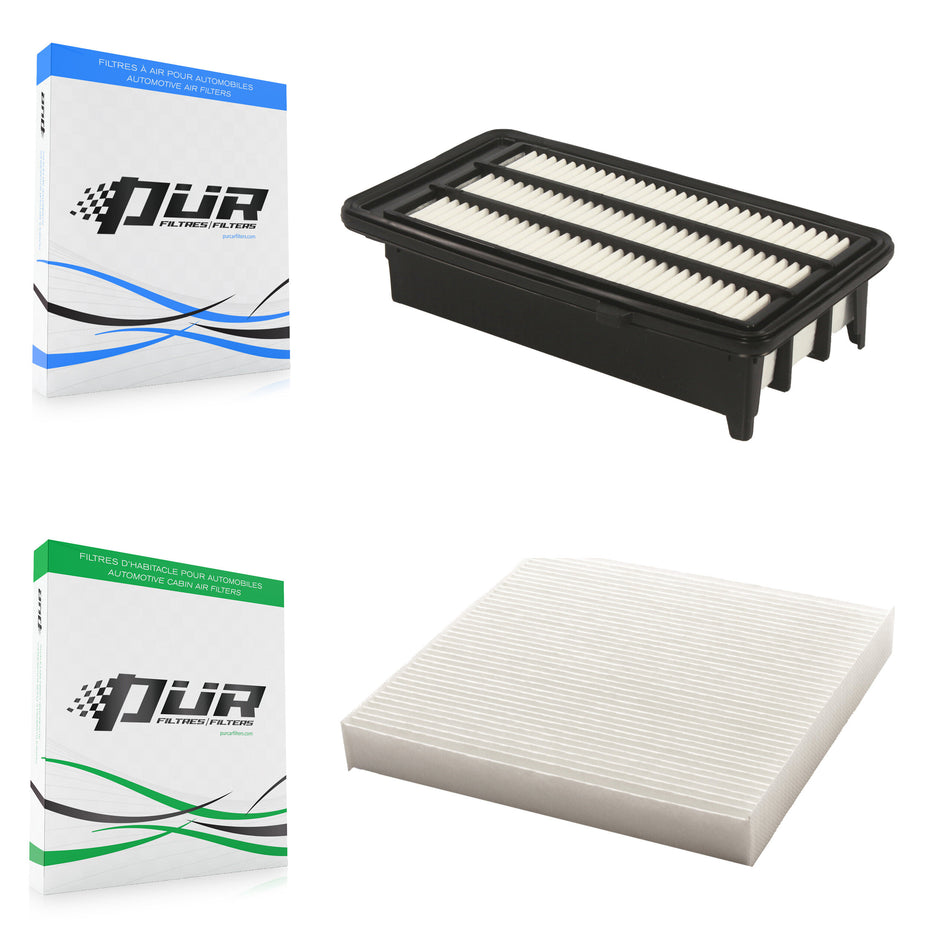 1x Air + 1x Cabin Filter (2 Total) Kit For Honda Civic CR-V KFL-100303