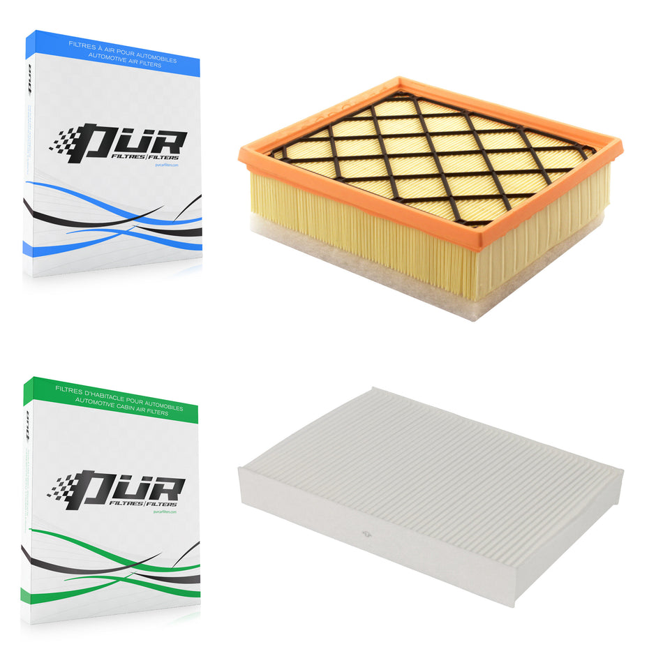 1x Air + 1x Cabin Filter (2 Total) Kit For Volvo S60 XC60 V60 Cross Country XC70 KFL-100309