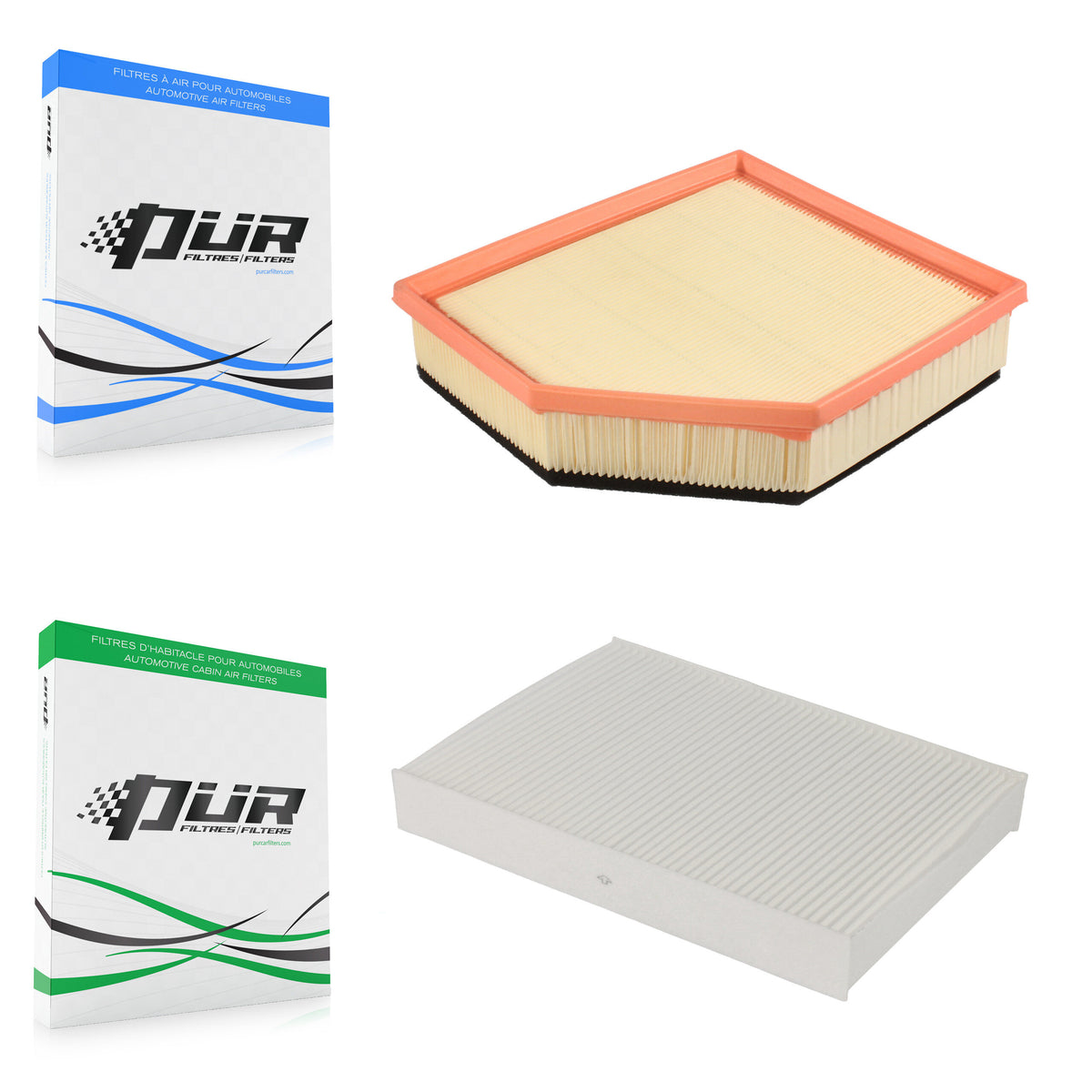 1x Air + 1x Cabin Filter (2 Total) Kit For Volvo XC60 XC70 S60 S80 V60 V70 KFL-100310