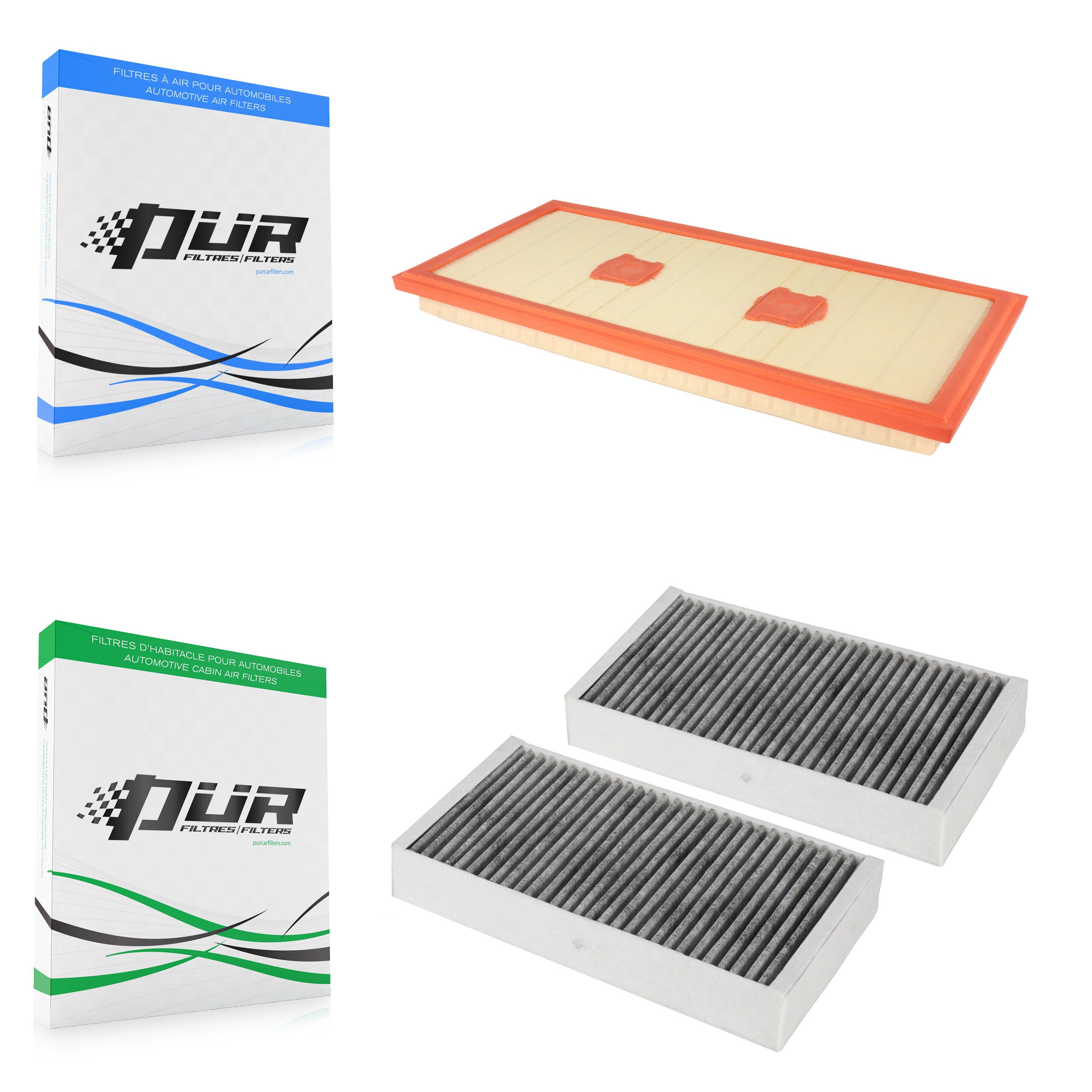 1x Air + 1x Cabin Filter (2 Total) Kit For 2012 Mercedes-Benz R350 3.5L KFL-100336