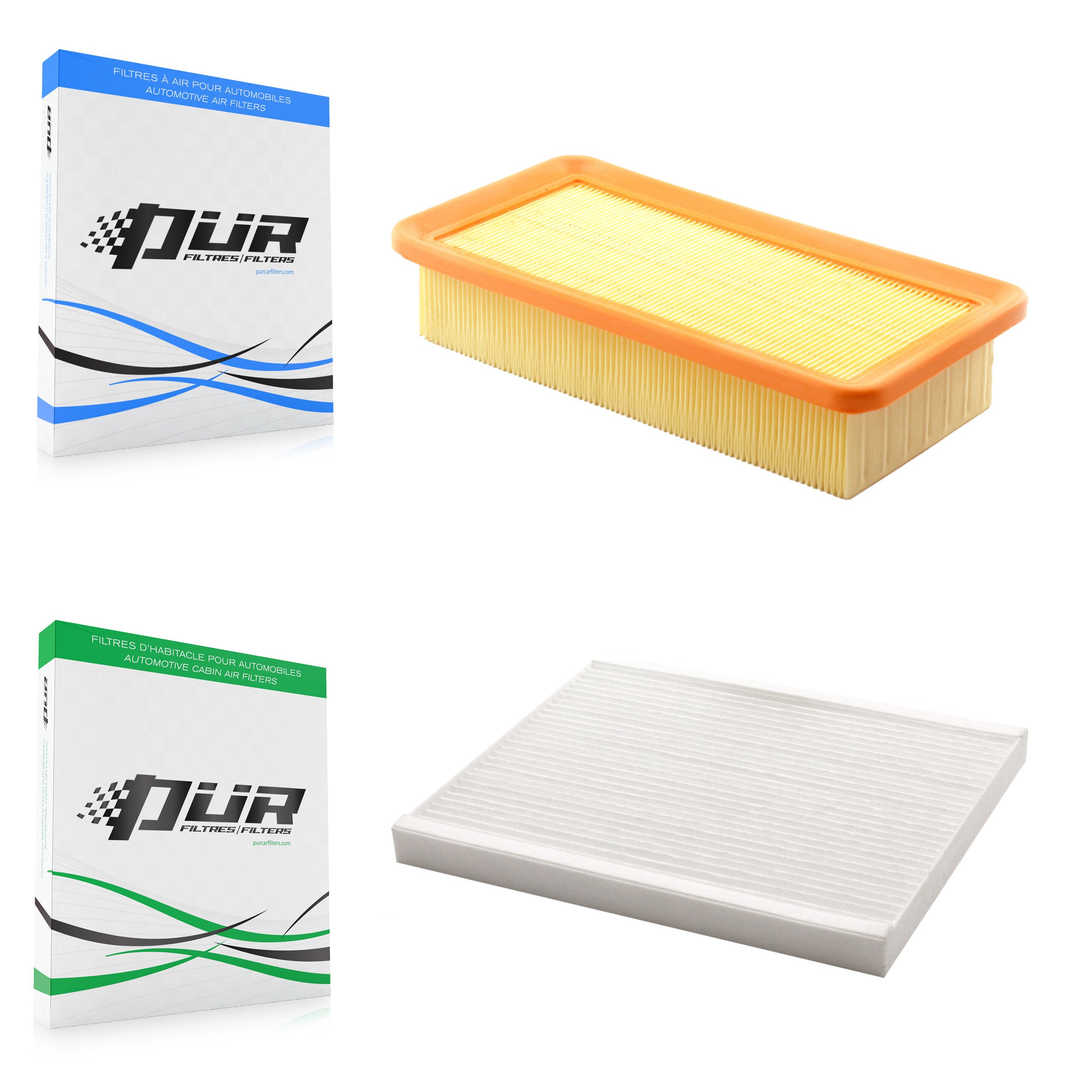 1x Air + 1x Cabin Filter (2 Total) Kit For Hyundai Accent KFL-100337