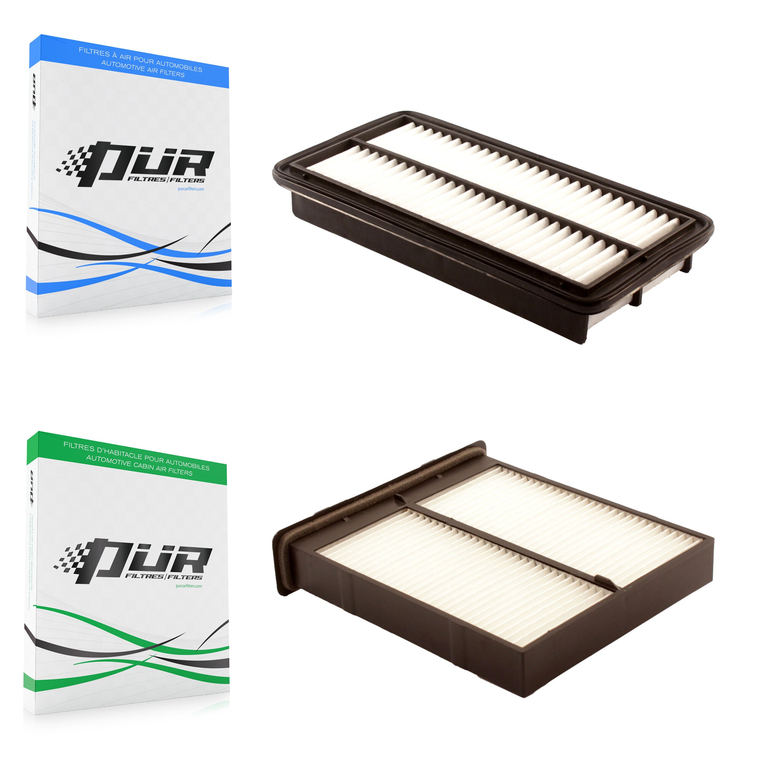 1x Air + 1x Cabin Filter (2 Total) Kit For Suzuki SX4 Crossover KFL-100344