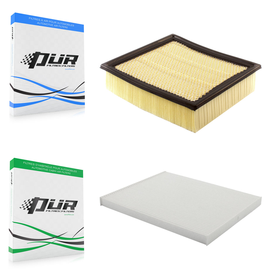 1x Air + 1x Cabin Filter (2 Total) Kit For 2017 Lincoln Navigator KFL-100350