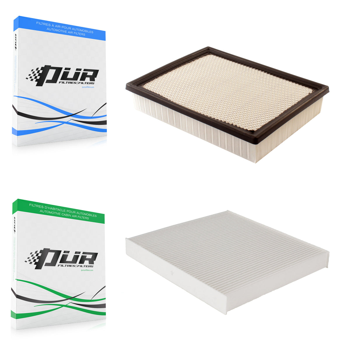1x Air + 1x Cabin Filter (2 Total) Kit For GMC Chevrolet Sierra 1500 Silverado 2500 HD XL KFL-100354