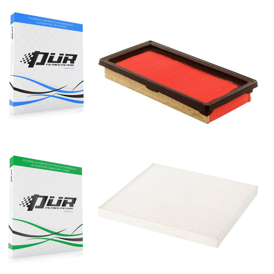 1x Air + 1x Cabin Filter (2 Total) Kit For Nissan Micra Versa Note KFL-100368