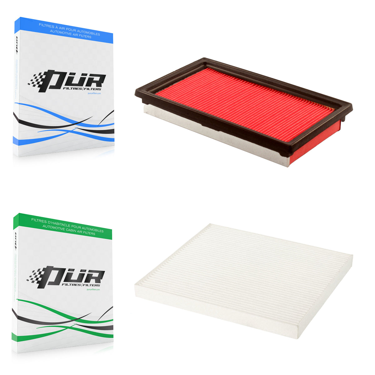 1x Air + 1x Cabin Filter (2 Total) Kit For Nissan Versa NV200 Chevrolet City Express KFL-100369