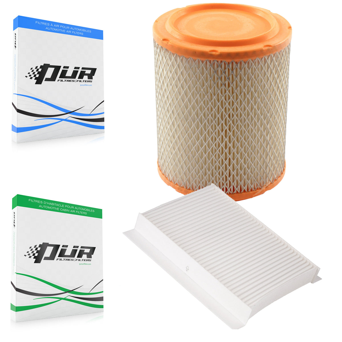1x Air + 1x Cabin Filter (2 Total) Kit For 2017 Jeep Compass OE Part Number 68350346AA KFL-100404