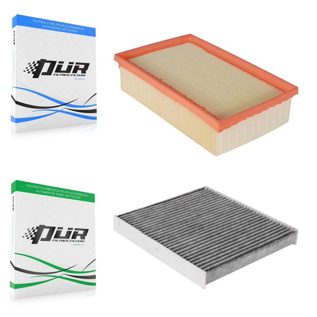 1x Air + 1x Cabin Filter (2 Total) Kit For Volkswagen Tiguan Jetta Audi Golf Q3 GTI A3 R KFL-100412