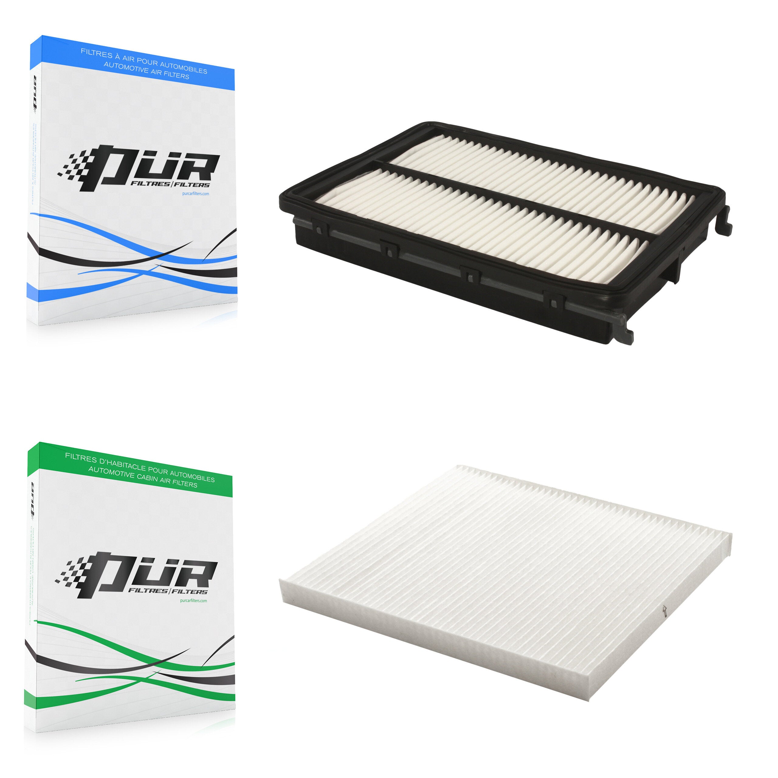 1x Air + 1x Cabin Filter (2 Total) Kit For Hyundai Santa Fe Sport Kia Sedona KFL-100952