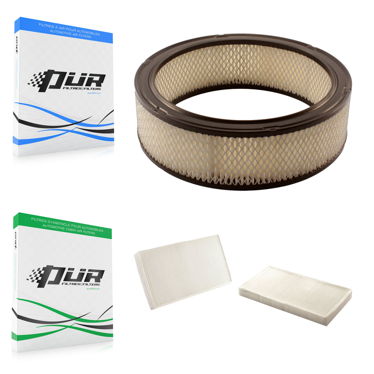 1x Air + 1x Cabin Filter (2 Total) Kit For Chevrolet Silverado 3500 2500 5.7L KFL-100957