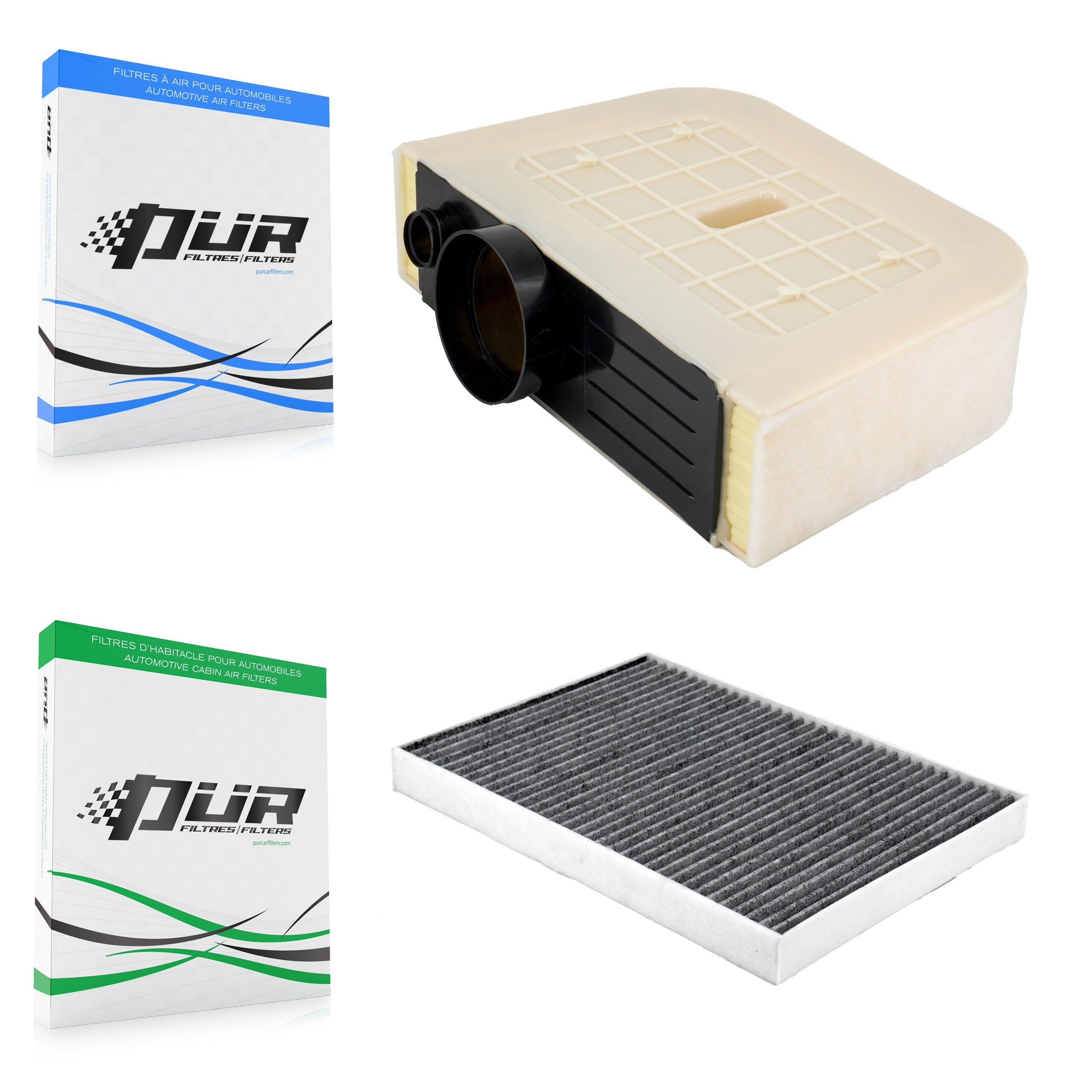 1x Air + 1x Cabin Filter (2 Total) Kit For Audi Q7 KFL-103056