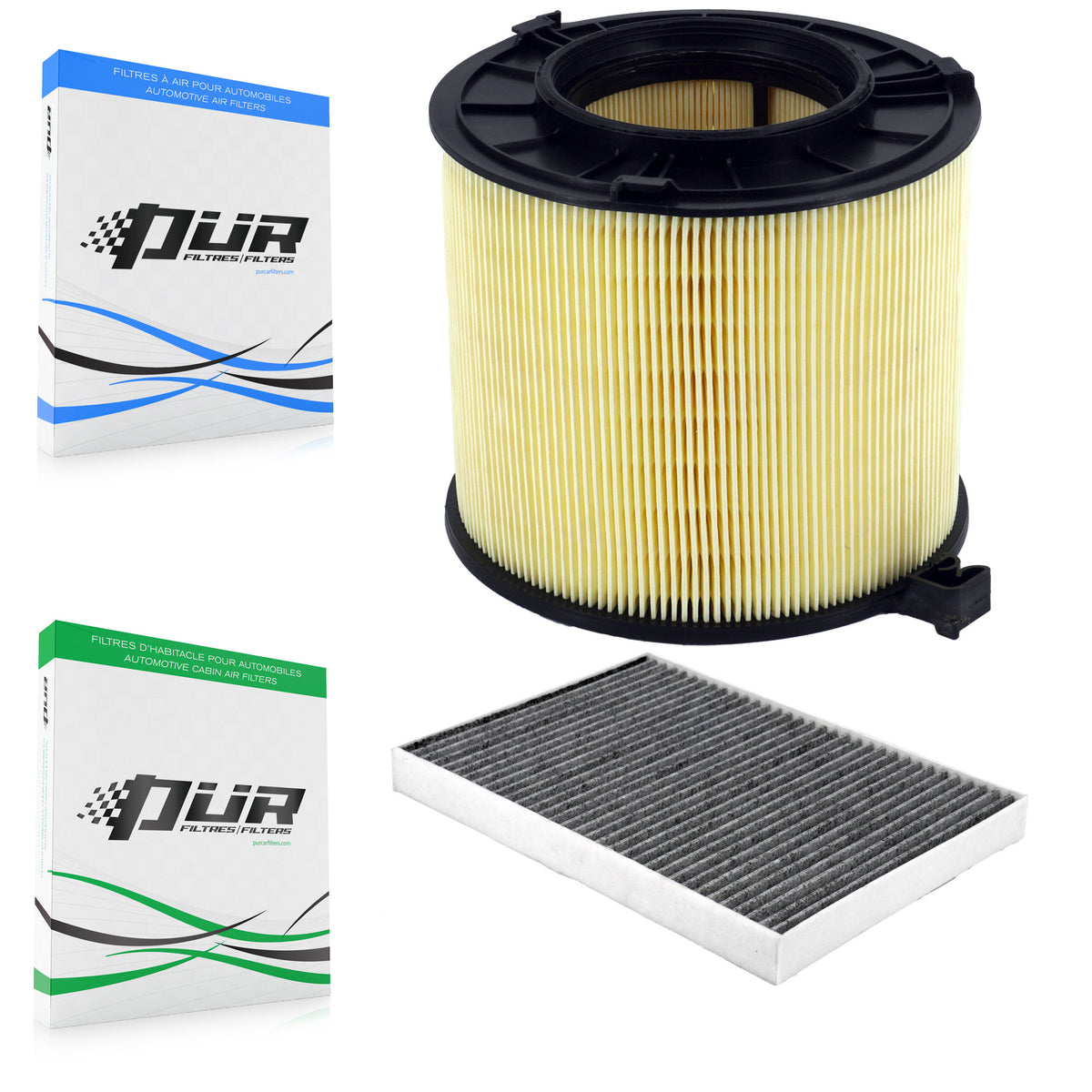1x Air + 1x Cabin Filter (2 Total) Kit For Audi Q5 A4 Quattro A5 Sportback SQ5 S5 allroad KFL-103057