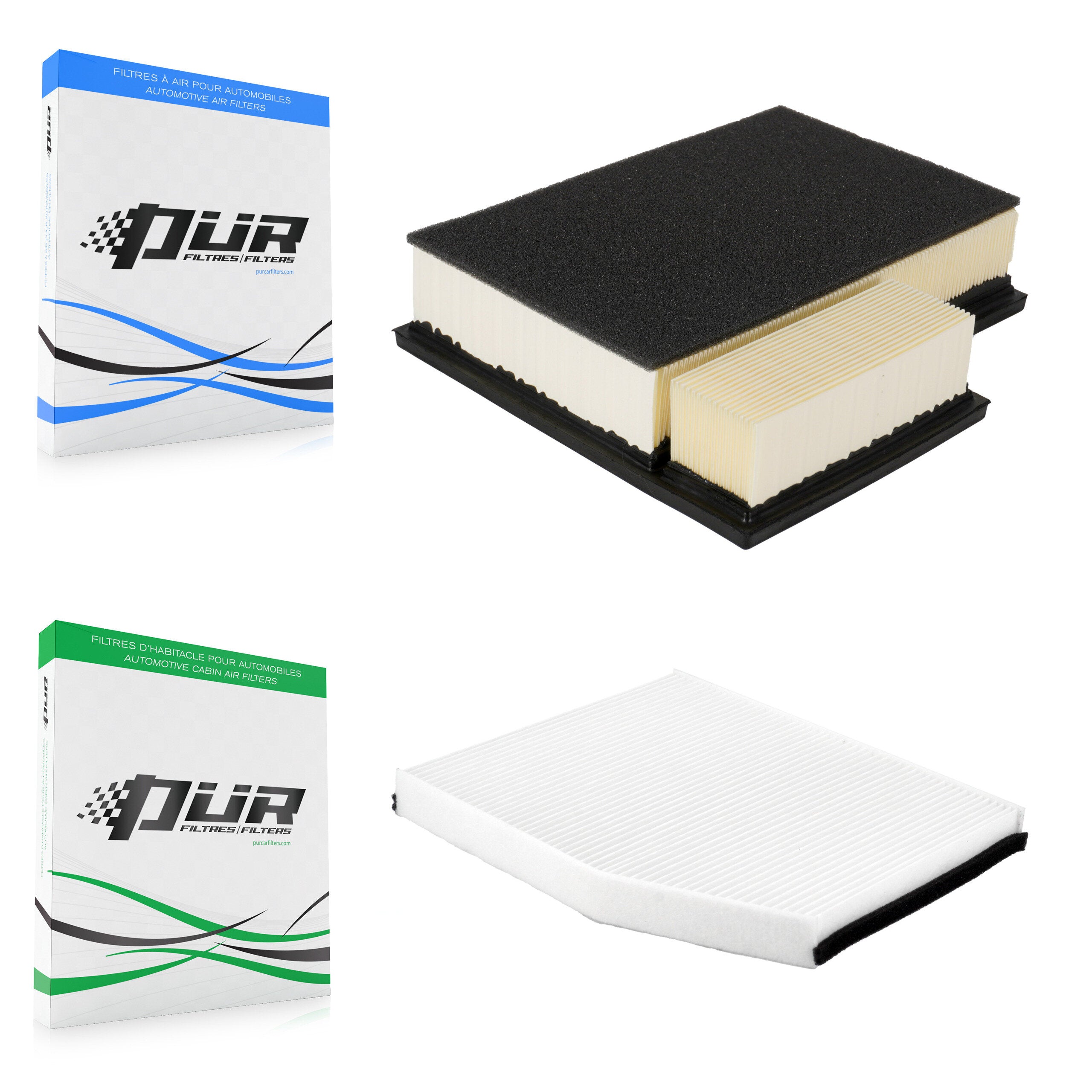 1x Air + 1x Cabin Filter (2 Total) Kit For Ford Transit-250 Transit-150 Transit-350 HD KFL-103069