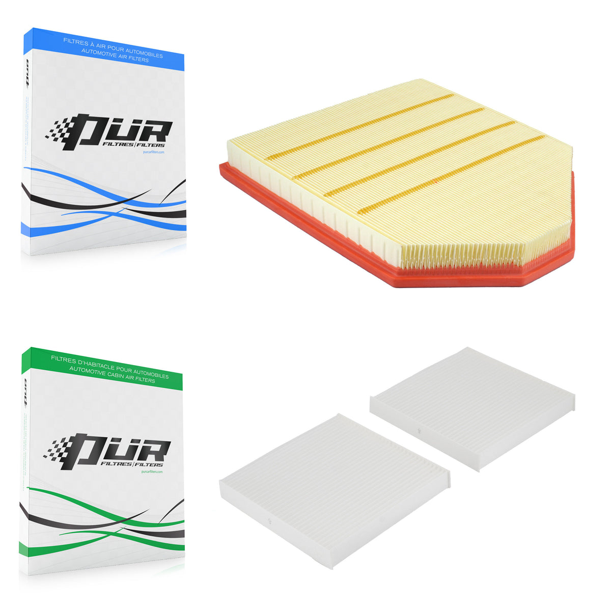 1x Air + 1x Cabin Filter (2 Total) Kit For BMW X3 KFL-103074