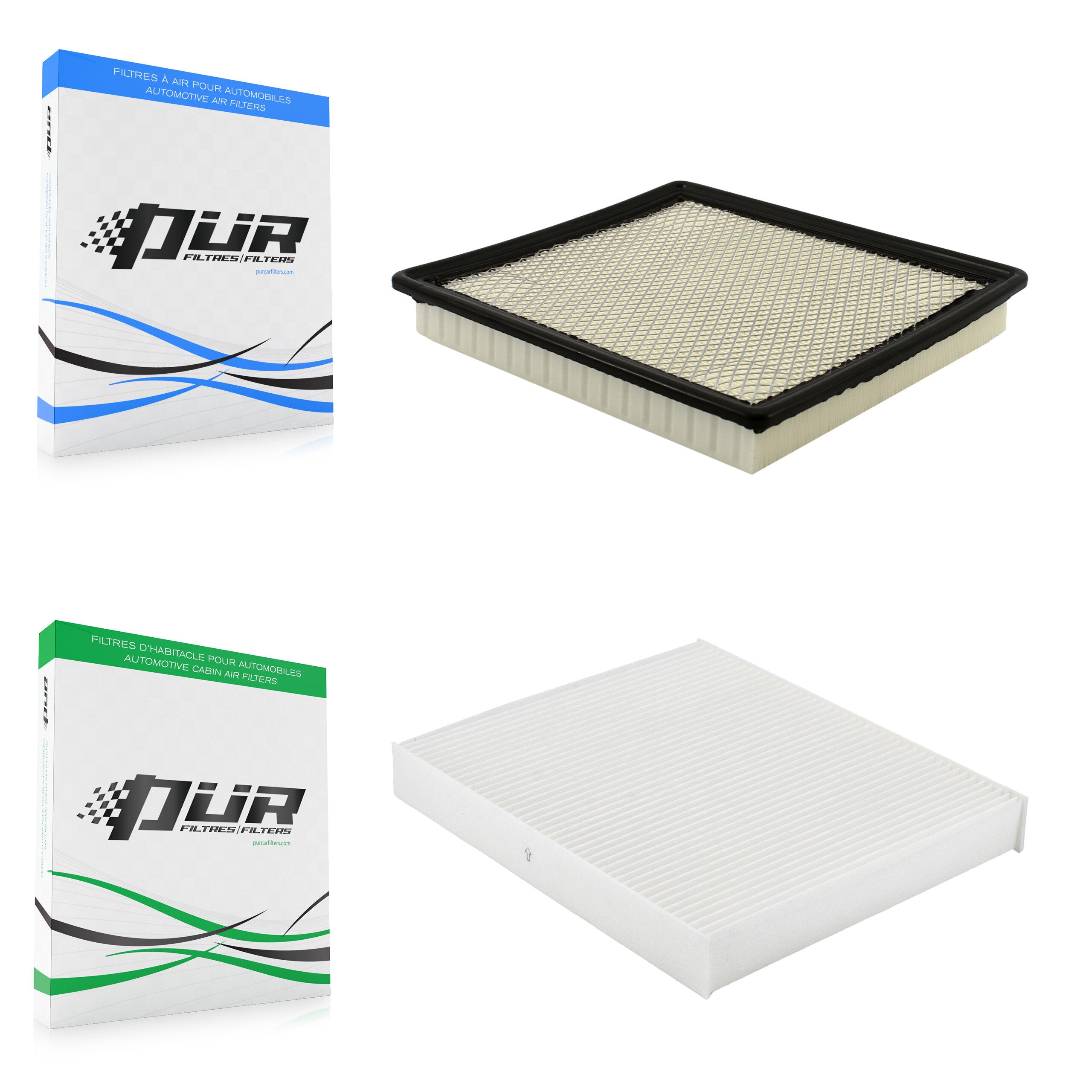 1x Air + 1x Cabin Filter (2 Total) Kit For Chevrolet Impala Cadillac XTS KFL-103078