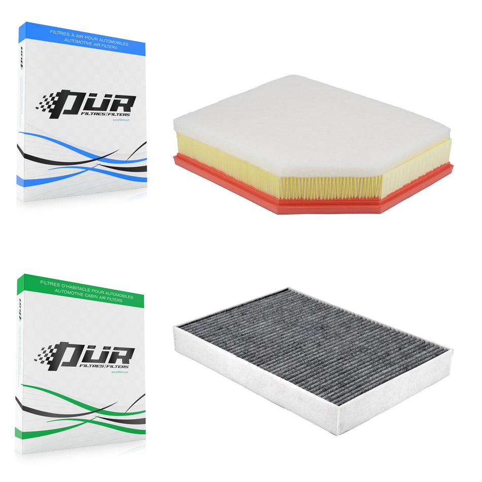 1x Air + 1x Cabin Filter (2 Total) Kit For Volvo XC60 XC90 S60 V60 Cross Country V90 S90 KFL-103084