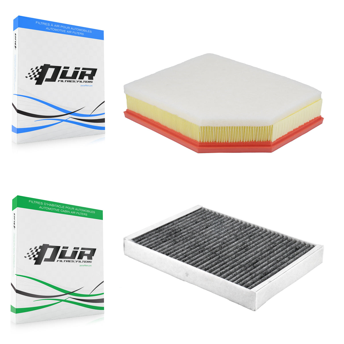 1x Air + 1x Cabin Filter (2 Total) Kit For Volvo XC60 S60 KFL-103085