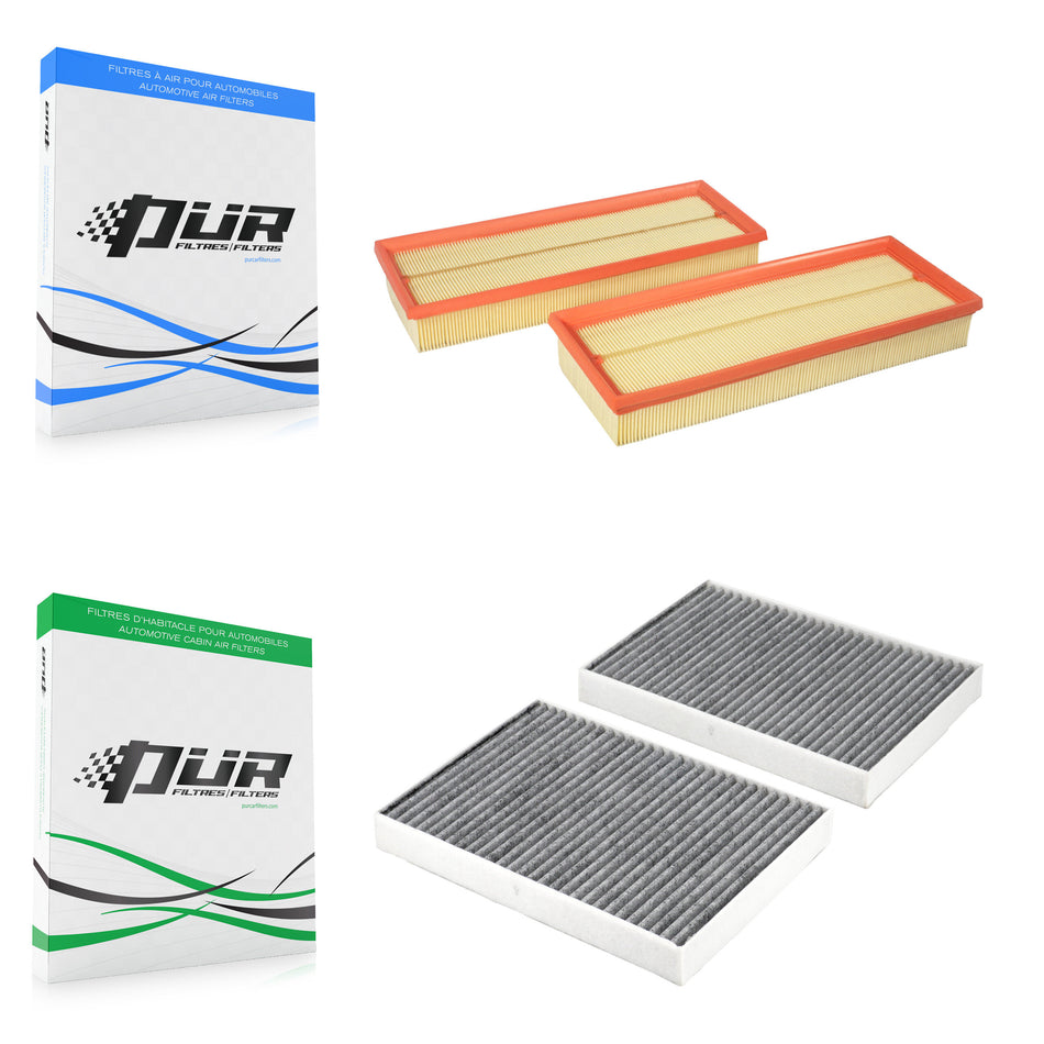 1x Air + 1x Cabin Filter (2 Total) Kit For Mercedes-Benz S550 S450 S350 CL550 S400 R550 KFL-103102