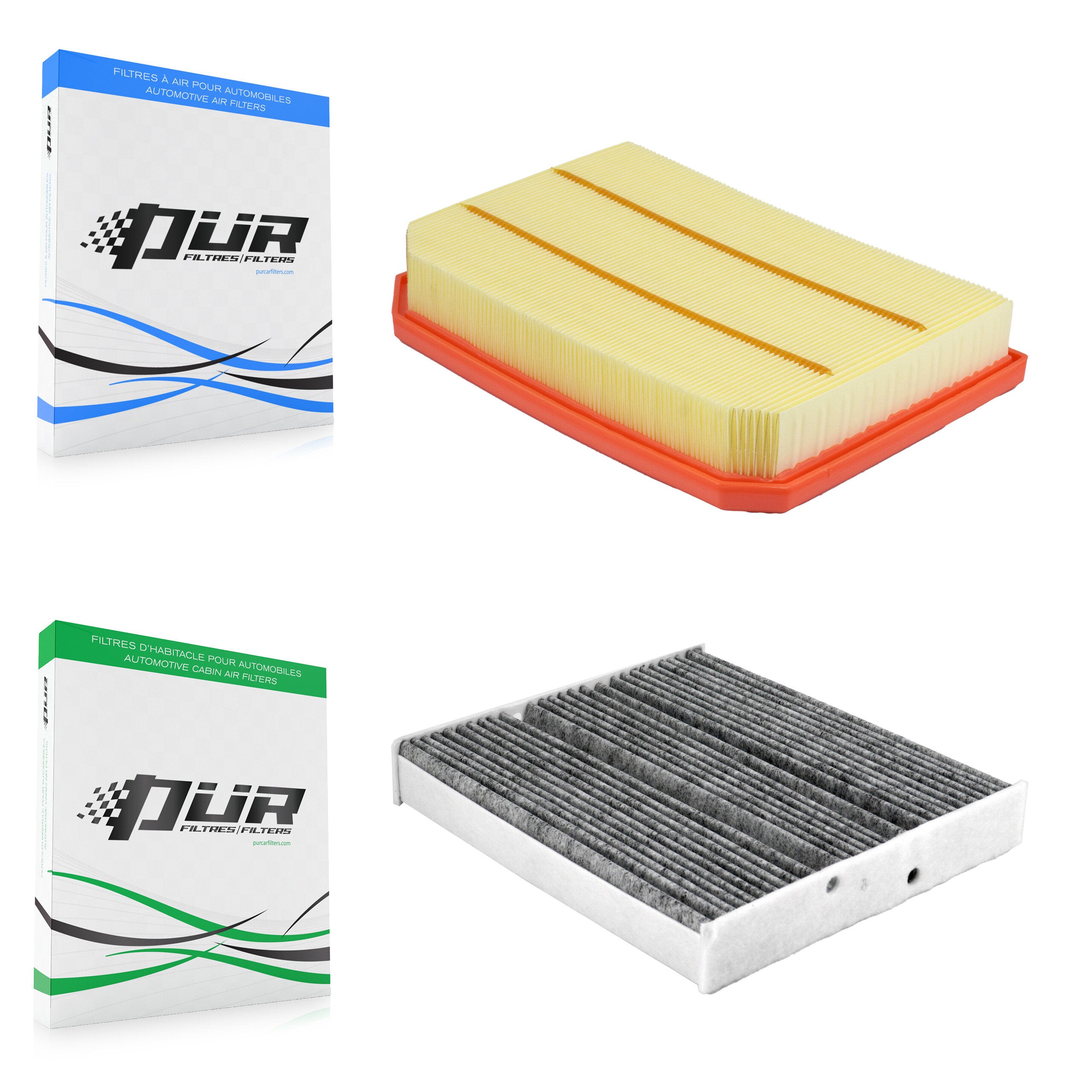 1x Air + 1x Cabin Filter (2 Total) Kit For Mercedes-Benz GLB250 A220 A250 GLB35 AMG A35 KFL-103115